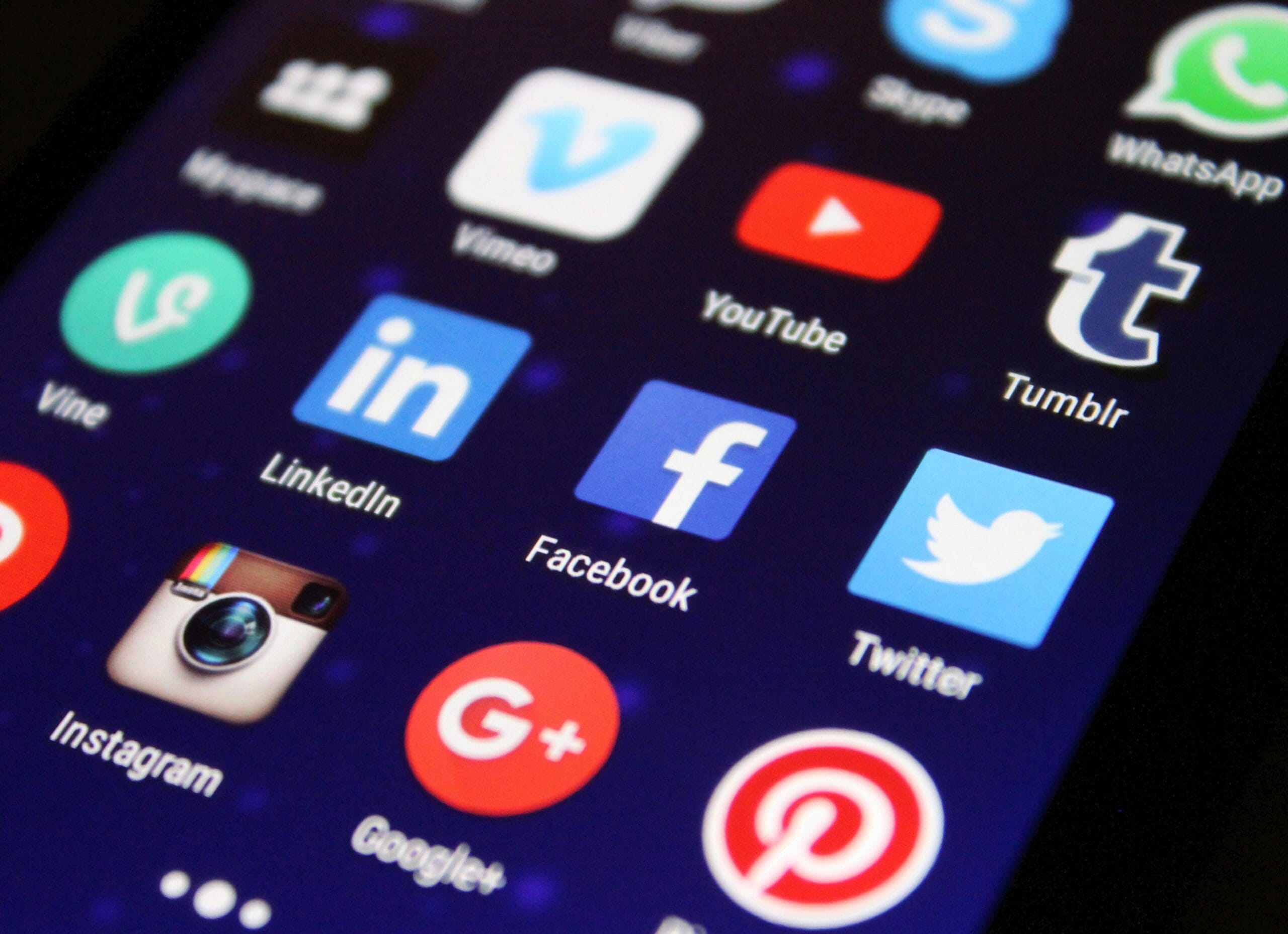 image of social network logos